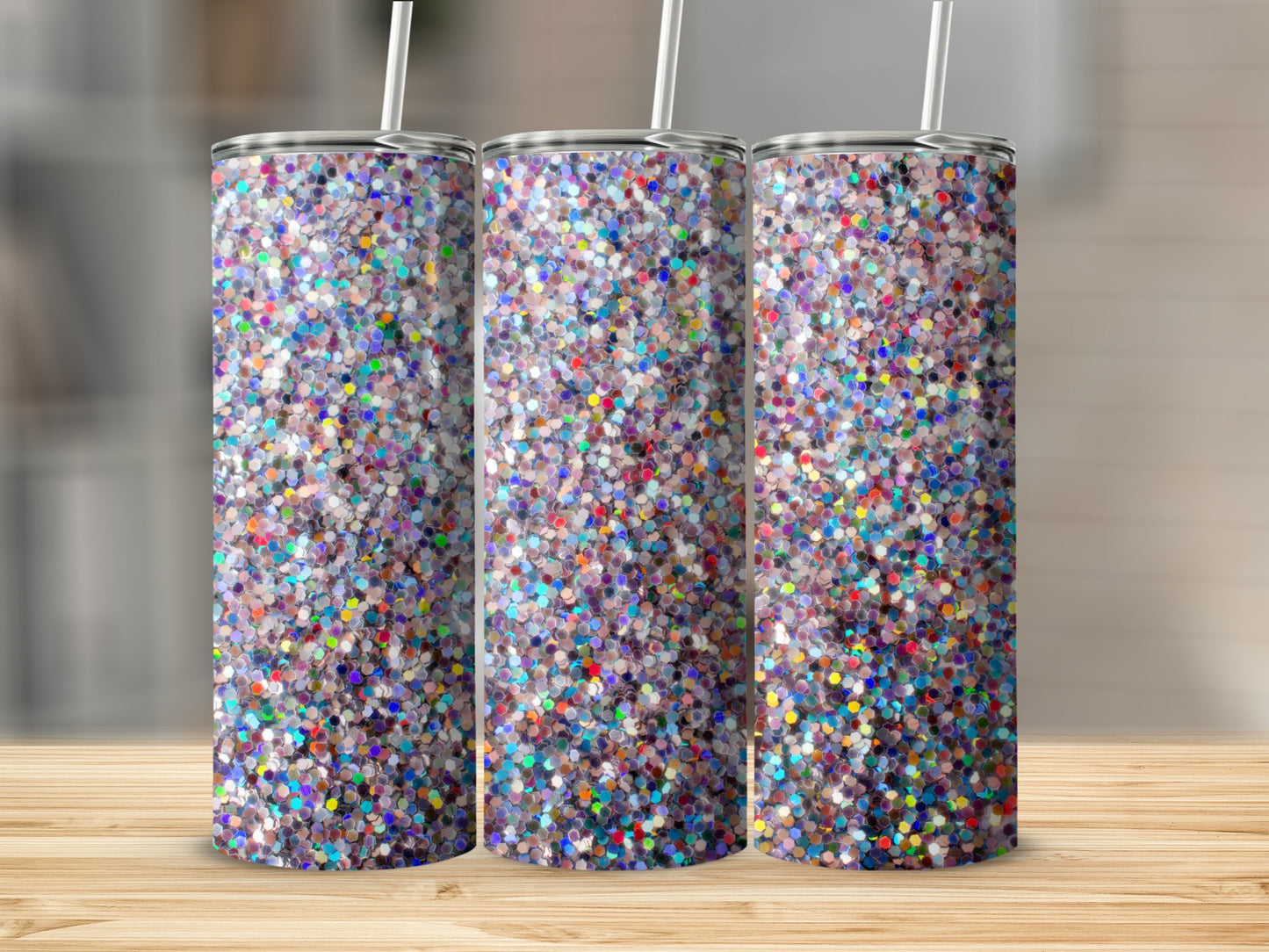 Colorful Glitter Sparkle Tumbler for Everyday Use