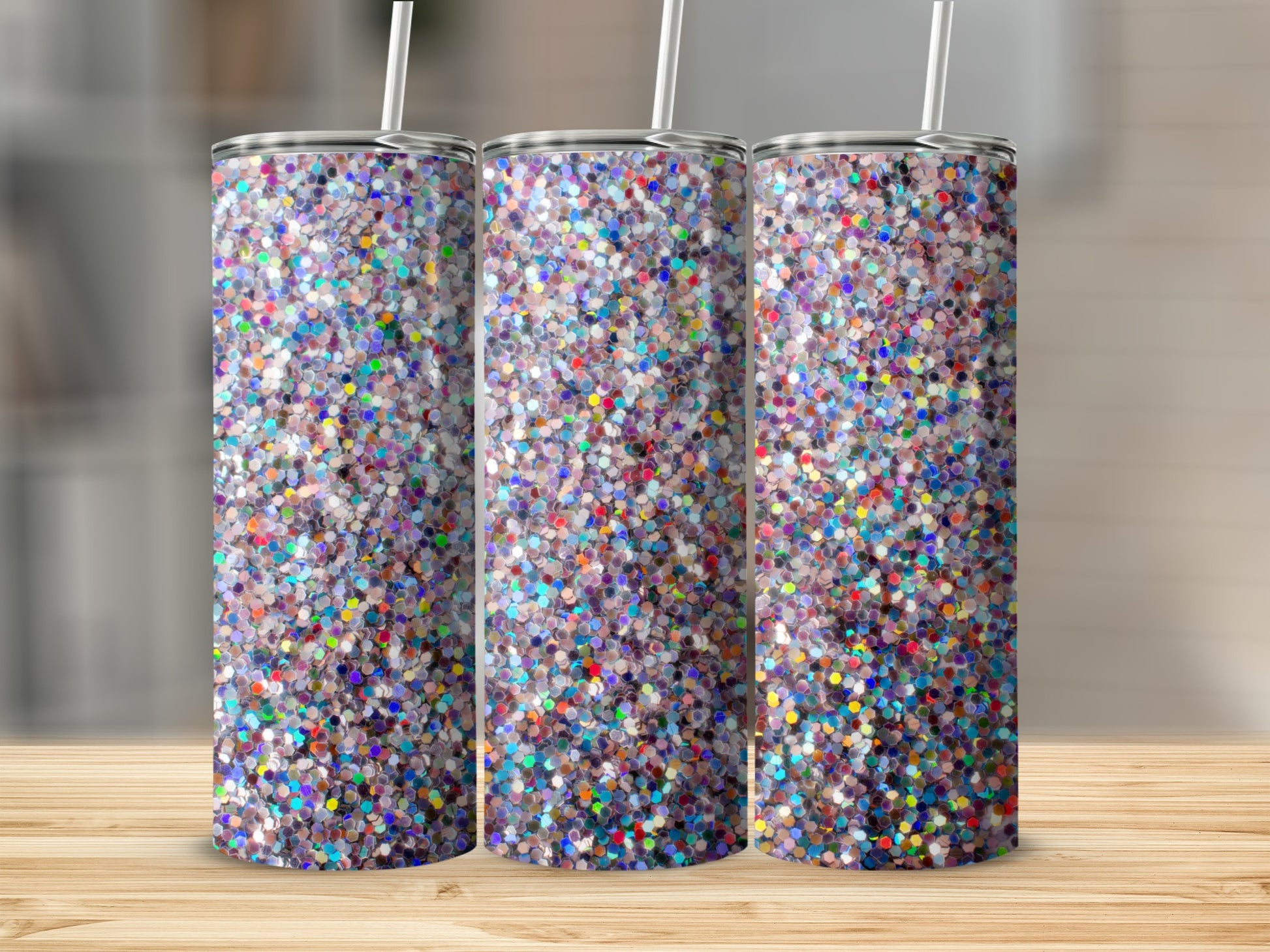 Colorful Glitter Sparkle Tumbler for Everyday Use