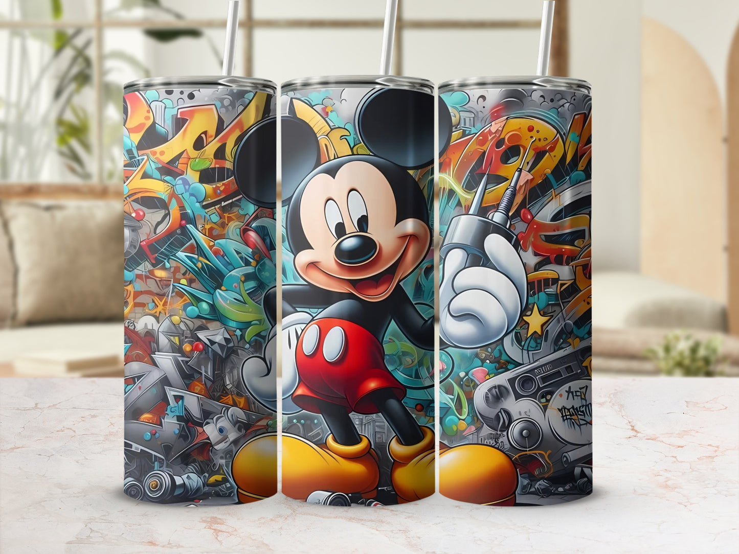 Vibrant Mouse Character Design Insulated Tumbler
