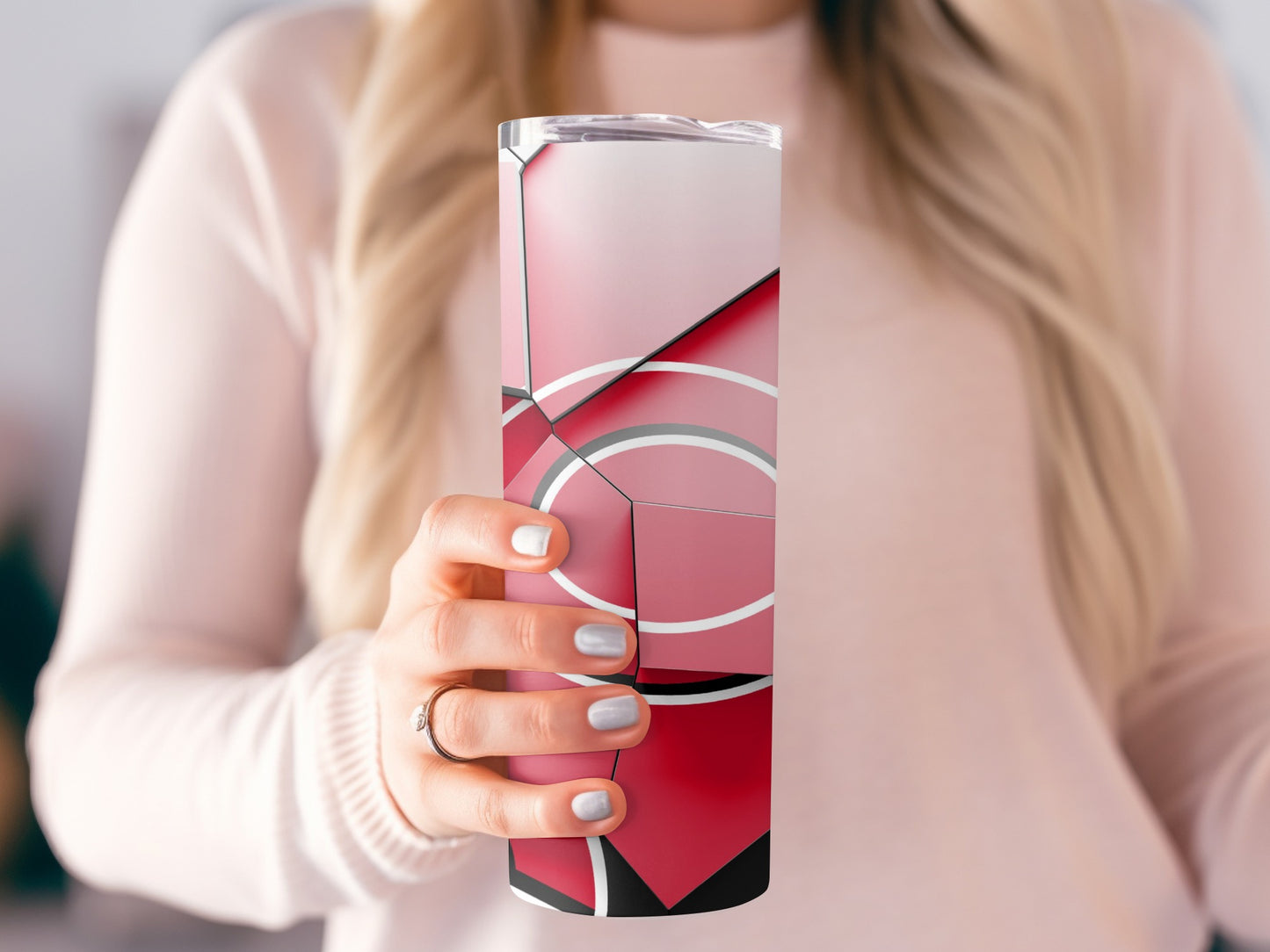 Reds Logo Broken Polygon Effect Modern Design Tumblers