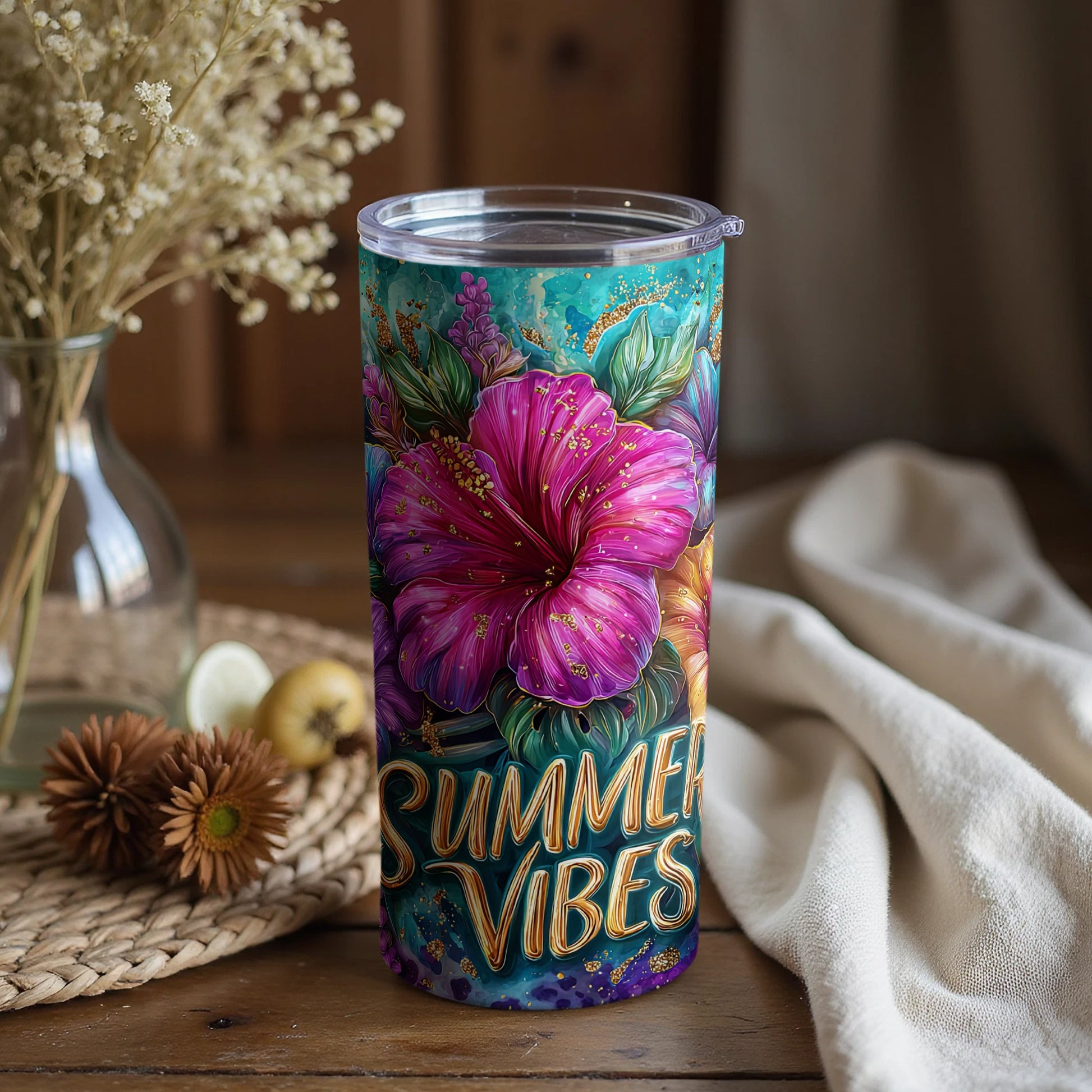Summer Vibes Floral Insulated Tumbler product