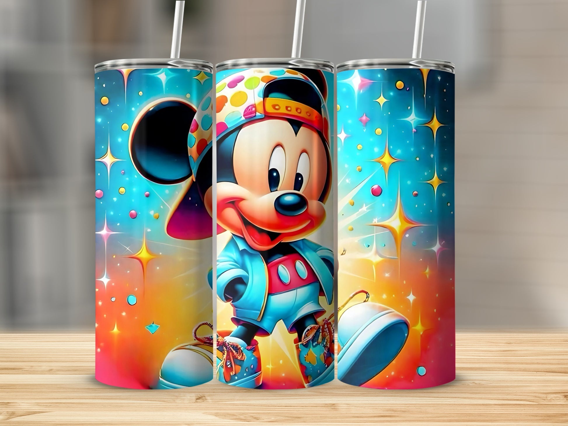 Colorful Mickey Character Design Tumbler product