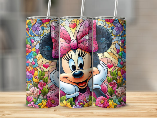Vibrant and Colorful Cartoon Character Tumbler Cup