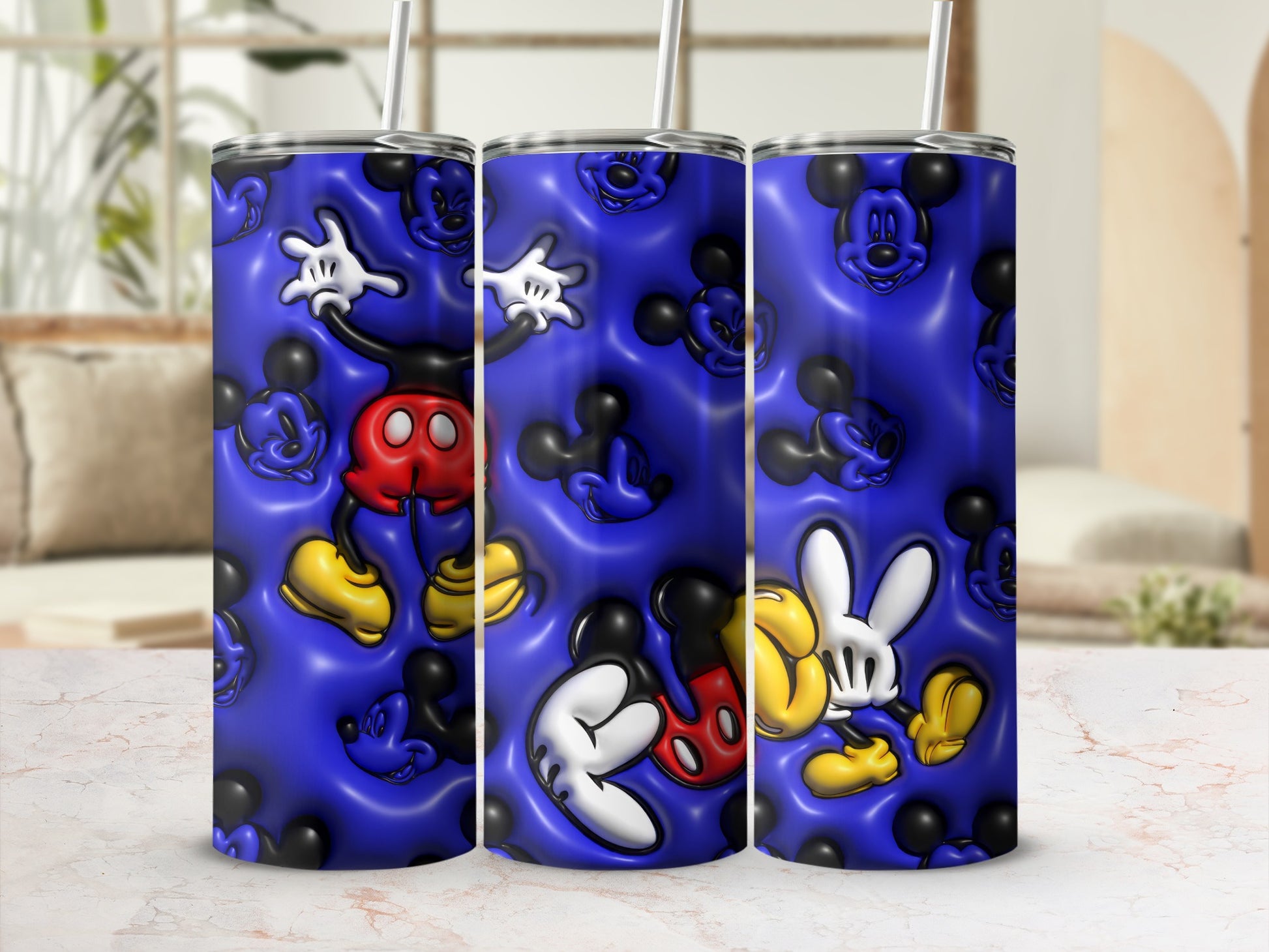 Vibrant Cartoon Character Tumbler Design Travel Mug