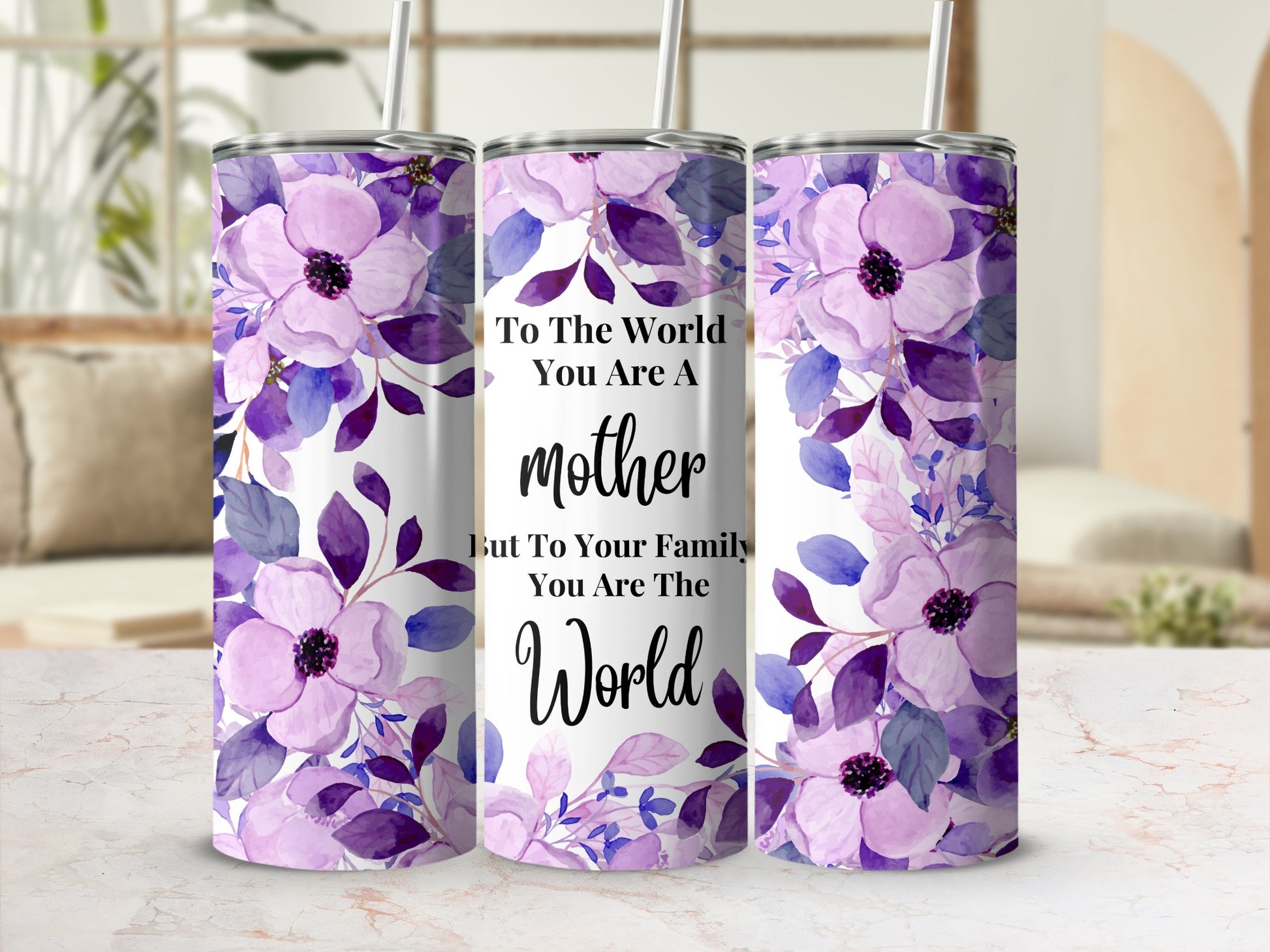 Floral Insulated Tumbler Perfect For Mother's Day Gifts