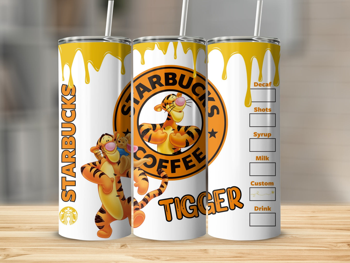 Starbucks Coffee Tigger Customizable Tumbler