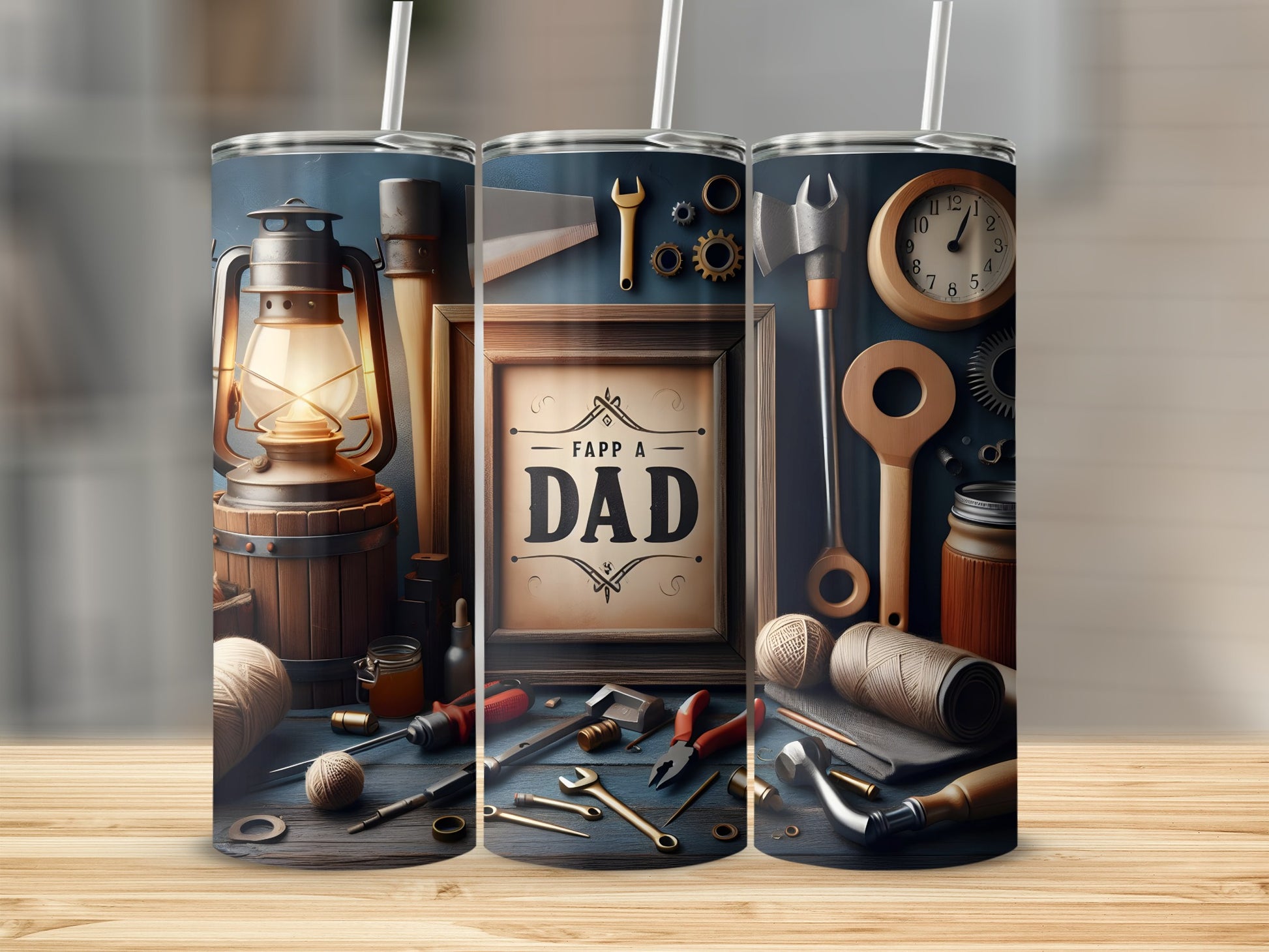 Rustic Vintage Dad Design Insulated Tumbler Gift