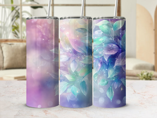 Magical Fantasy Leaves Sparkle Gradient Drink Tumbler product type