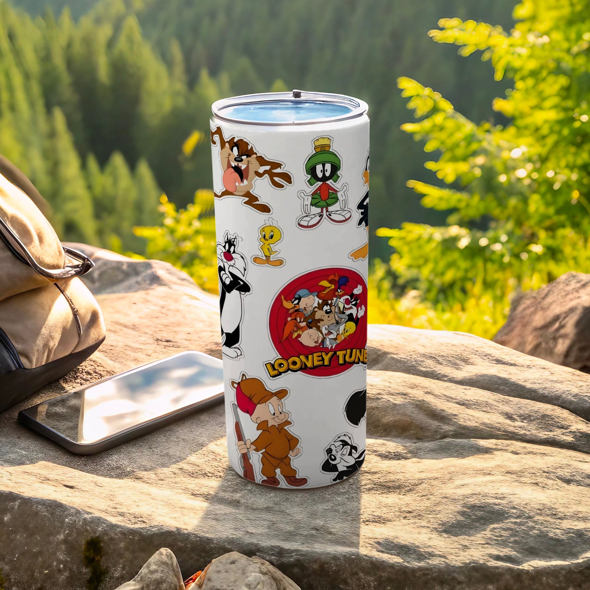 Looney Tunes Character Graphics Travel Tumbler Cup