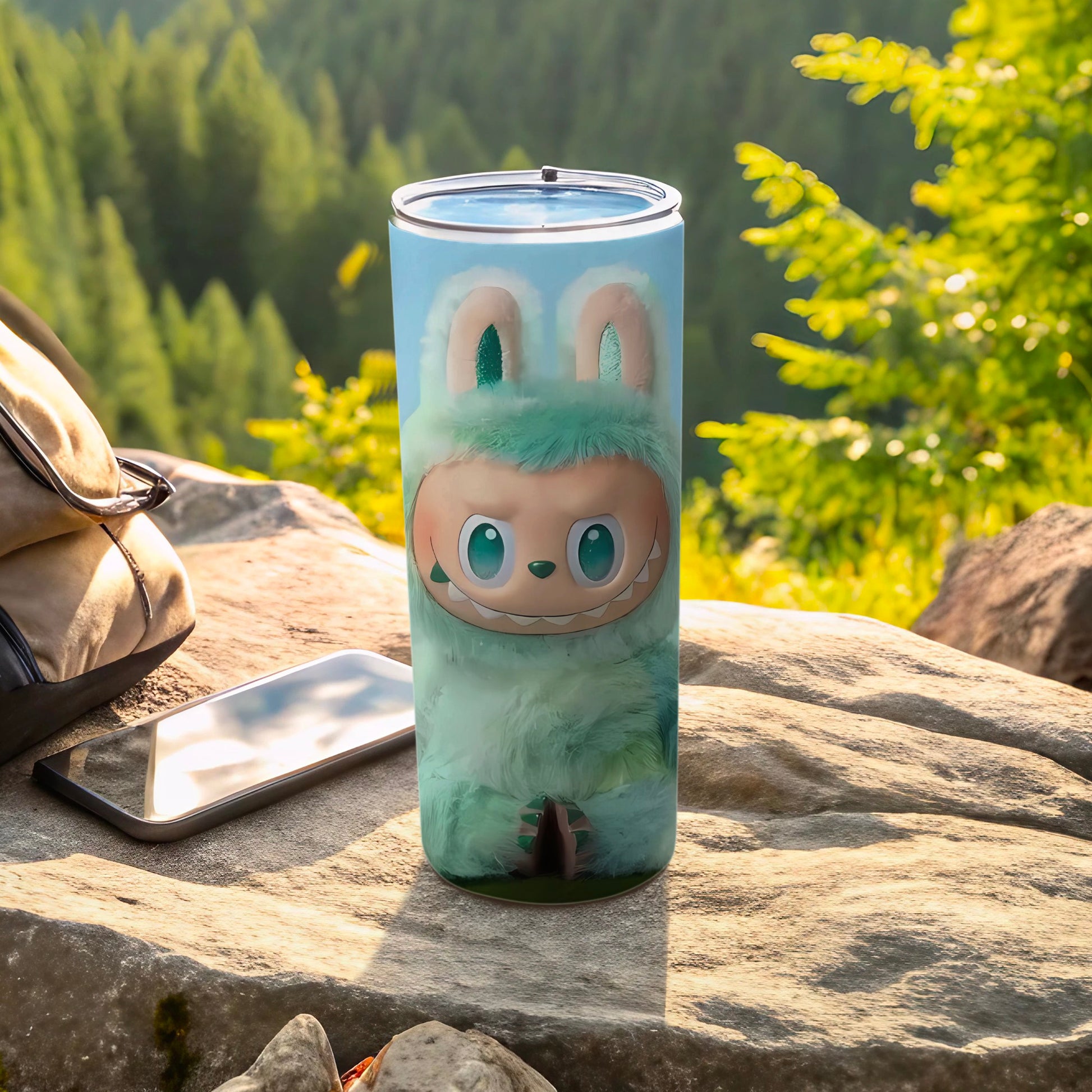 Cute Monster Print Insulated Travel Tumbler Cup