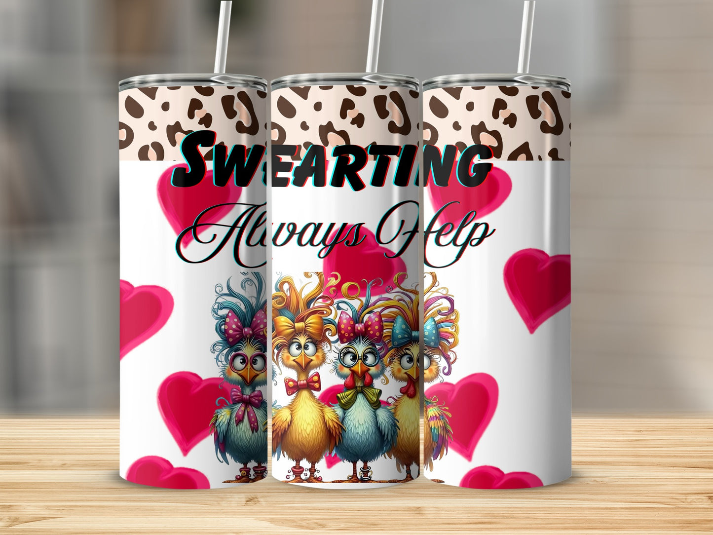 Swearing Always Help Cute Bird Love Tumbler Cup