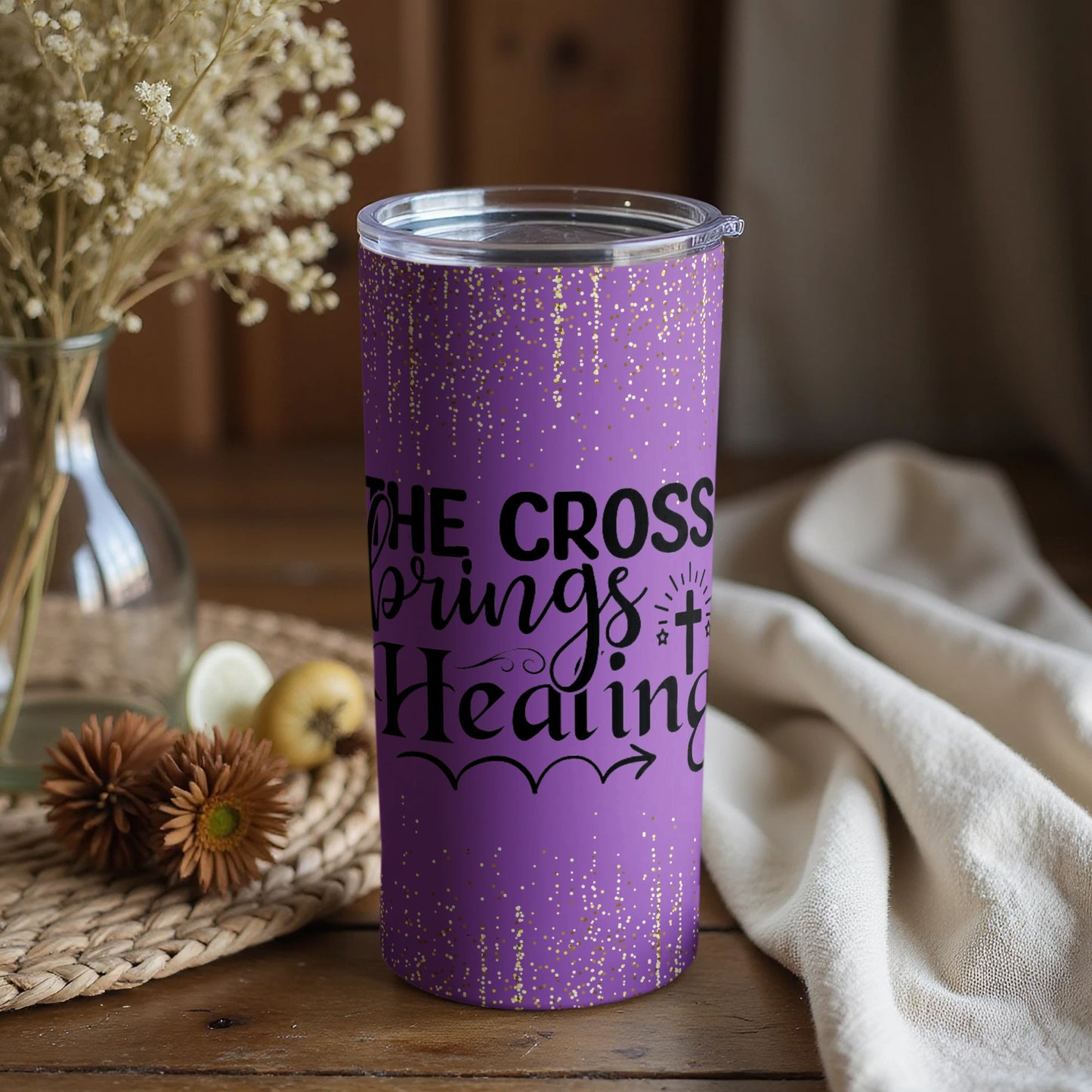The Cross Brings Healing Inspirational Tumbler