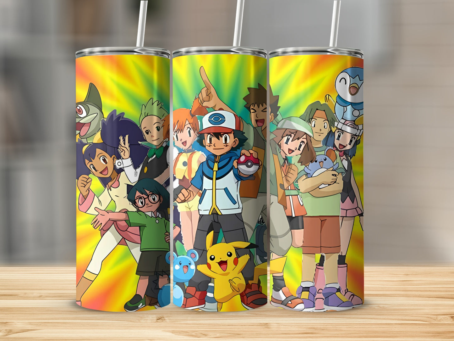 Colorful Anime Inspired Characters Stainless Steel Tumbler