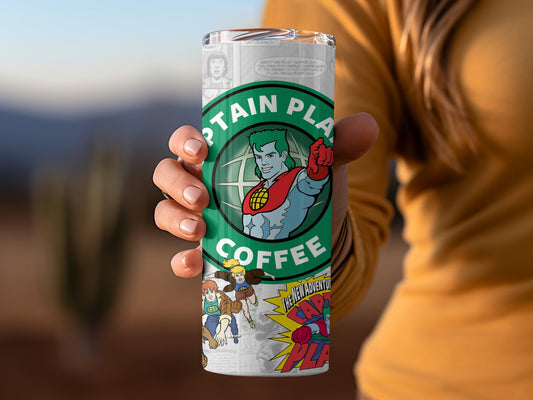 Captain Planet Coffee The New Adventure tumbler