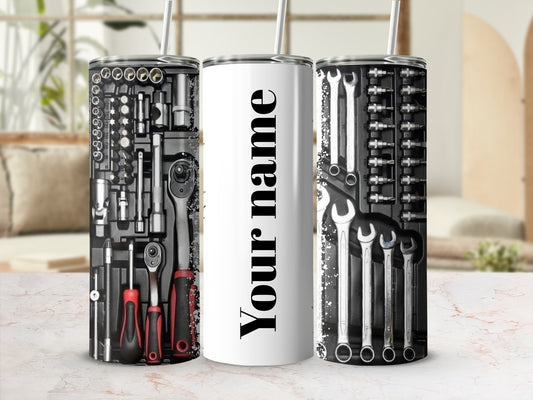 Personalized Mechanic Toolbox Design Tumbler