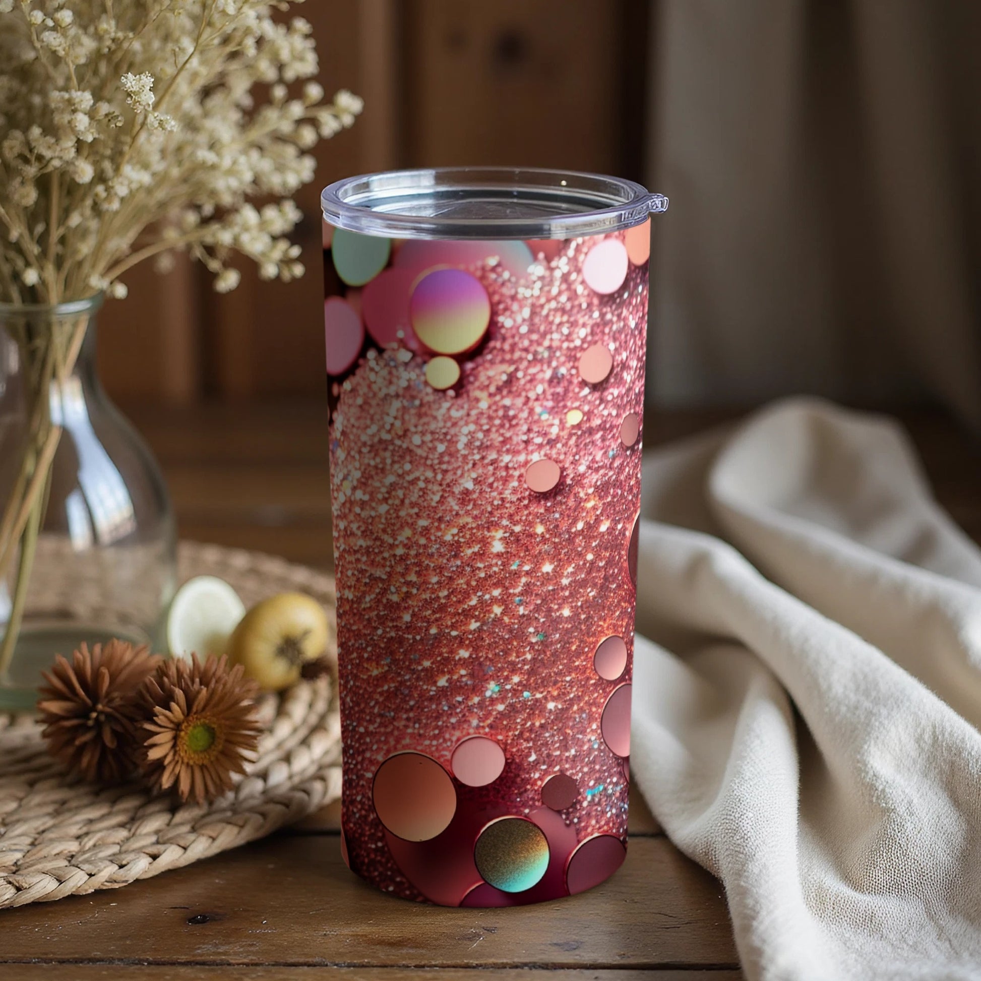 Sparkling Bubble Blended Design Tumbler Product