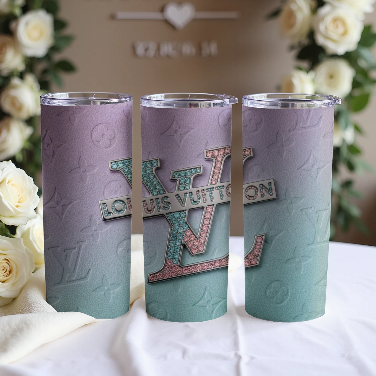 Stylish Louis Vuitton Gradient Insulated Tumbler