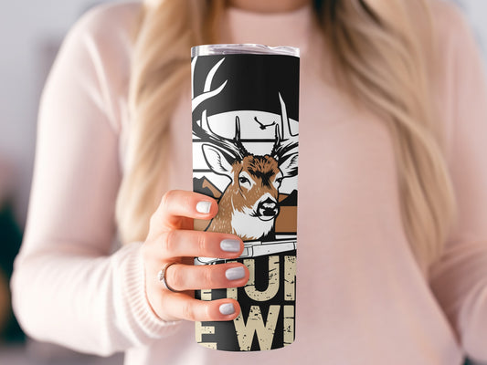 Deer Antler Design Insulated Beverage Tumbler Product