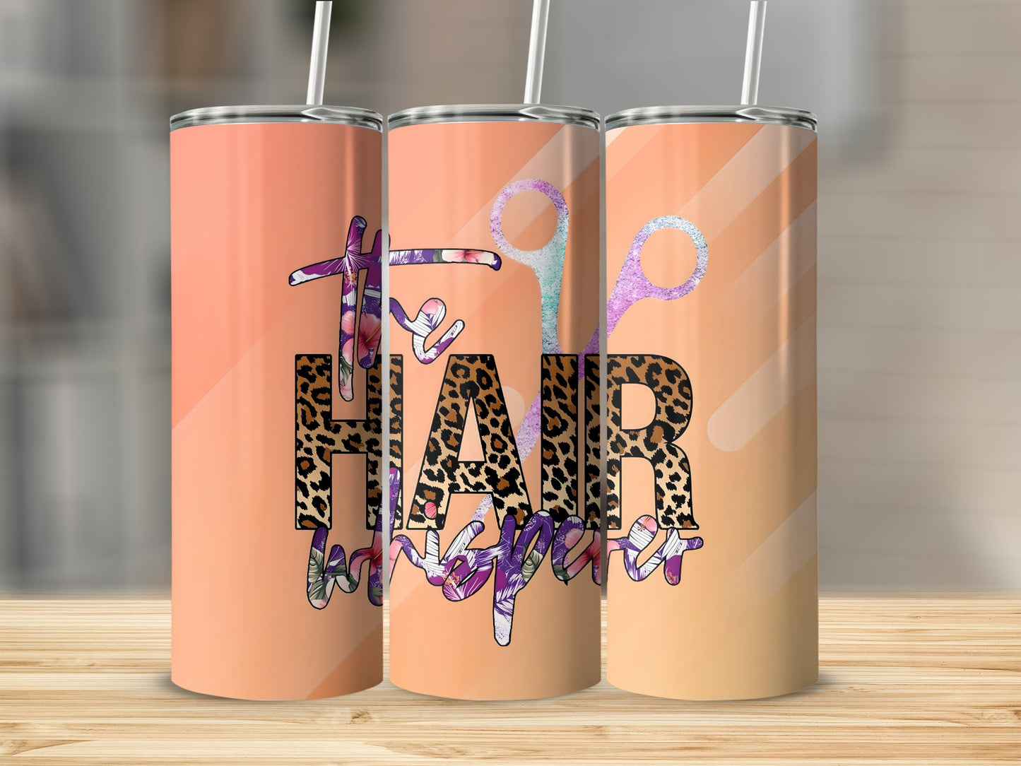 The Best Hair Leopard Scissors Tumbler Product