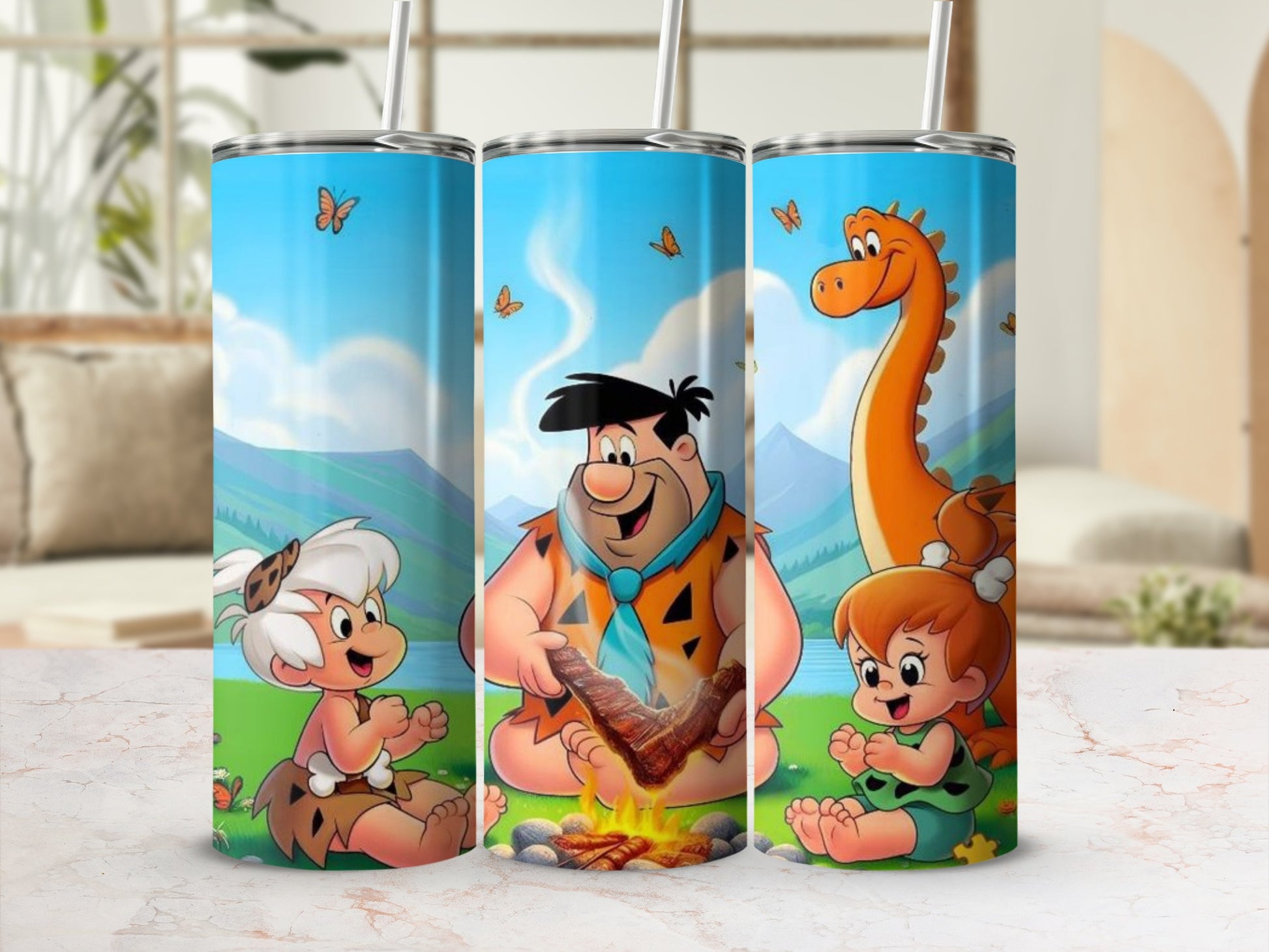 Flintstones Family with Dino Tumbler