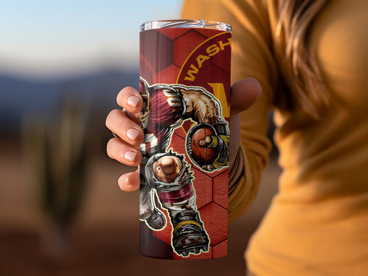 Washington Football Team Player Illustration Design Tumblers