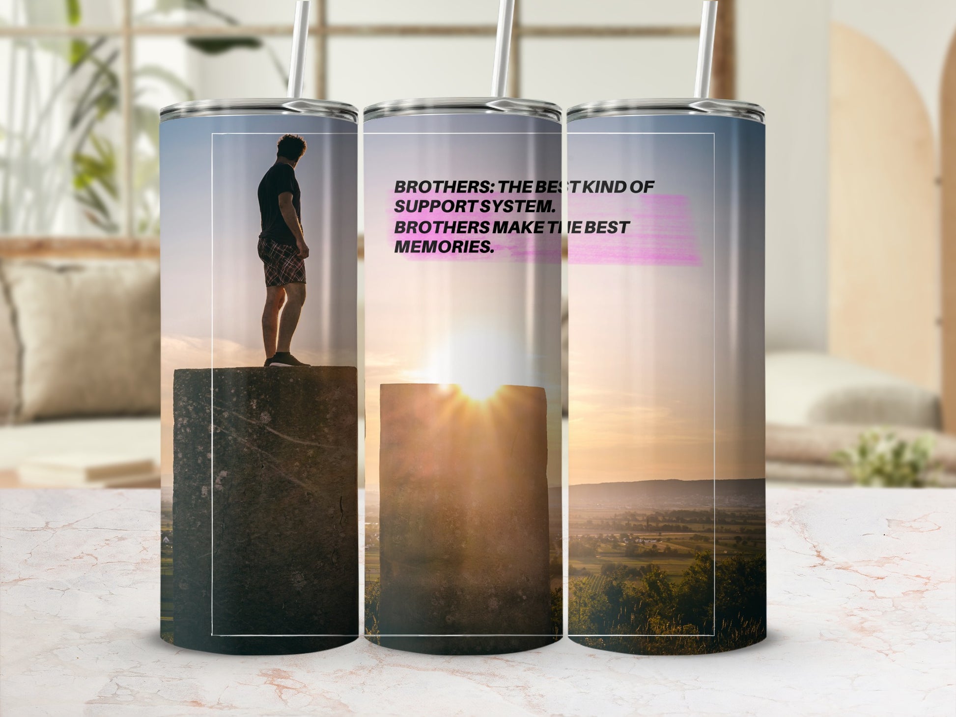 Brothers The Best Kind of Support System Tumbler