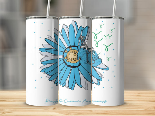 Prostate Cancer Awareness Boxing Gloves Tumbler