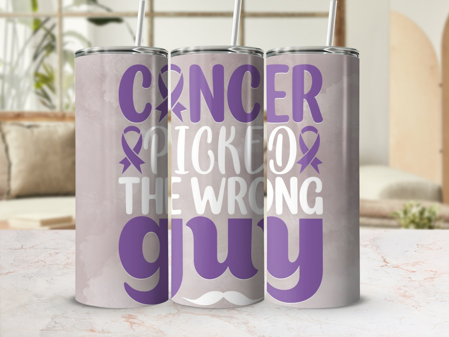 Cancer Picked The Wrong Guy Insulated Tumbler Product
