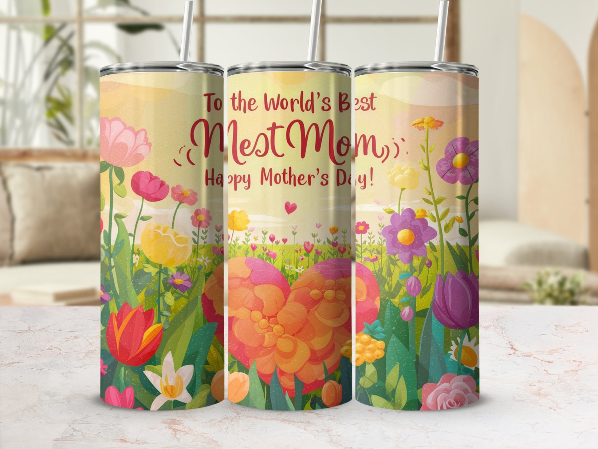 To the World's Best Mom Happy Mother's Day Gift Tumbler