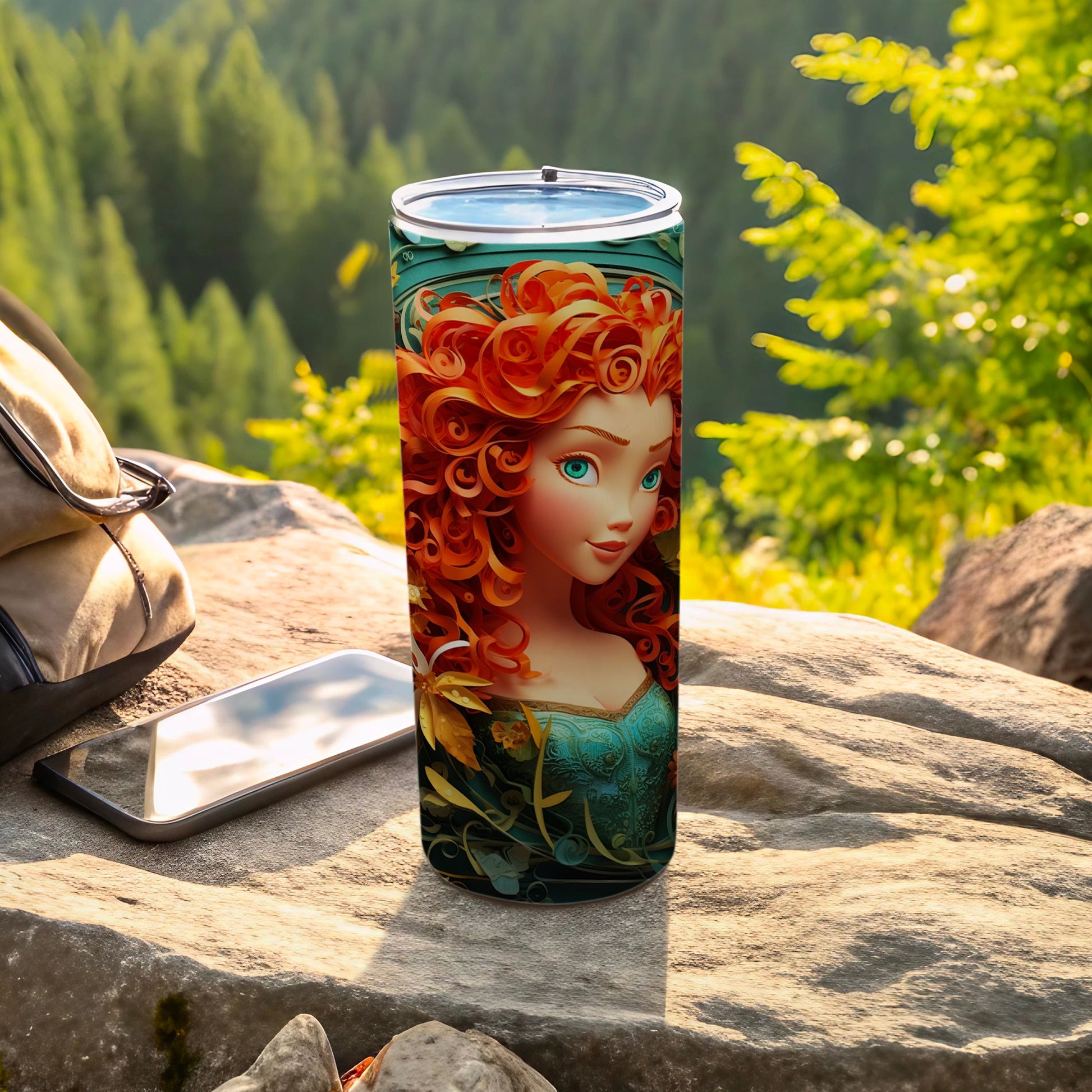 Enchanting Red-Haired Fairy Insulated Tumbler
