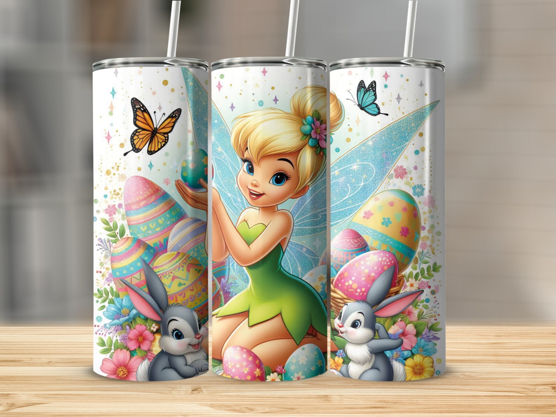 Tinkerbell Easter Egg Bunnies Butterflies Colorful product type