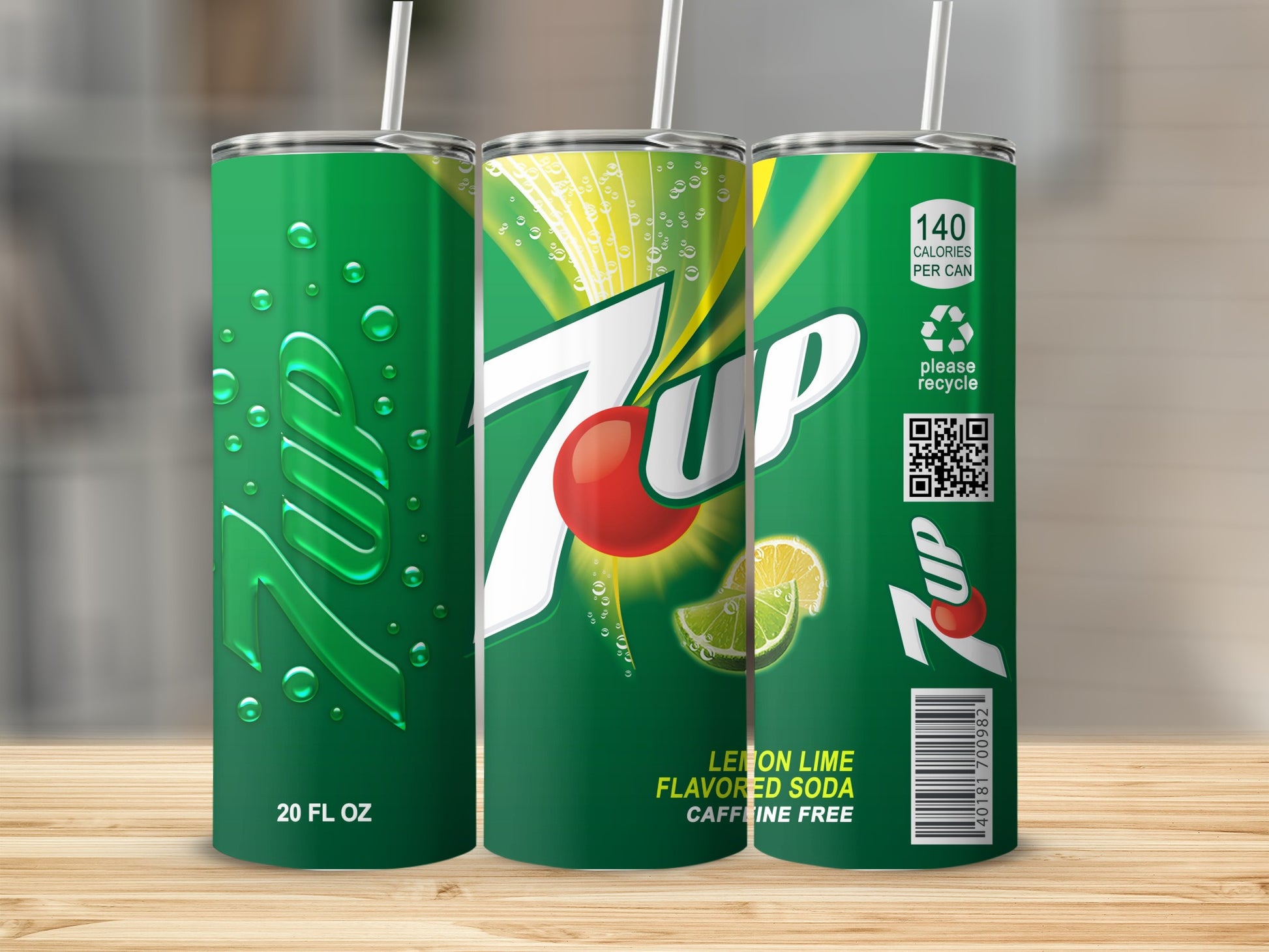 7UP Lemon Lime Flavored Soda 20 FL OZ Caffeine Free product type