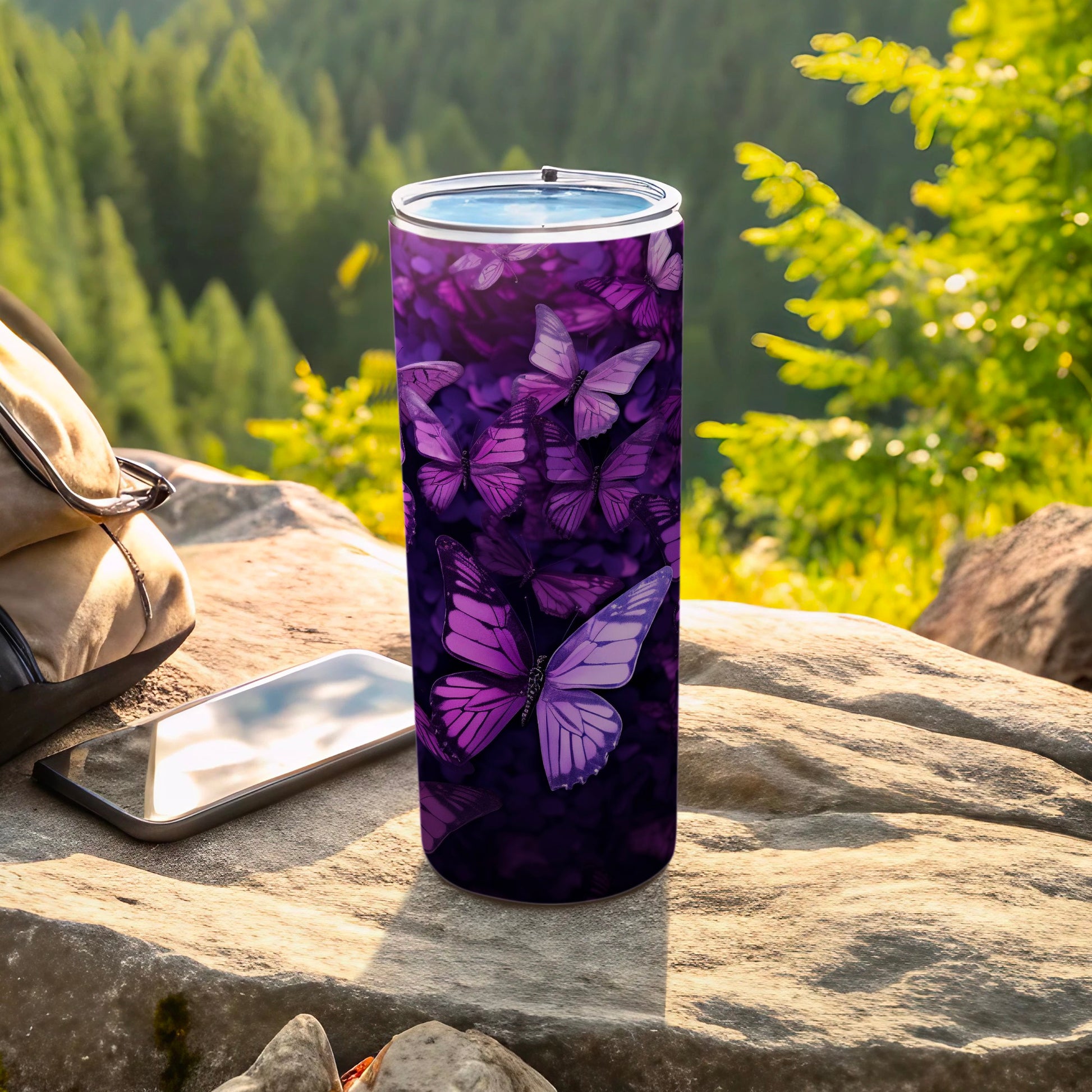 Vibrant Purple Butterfly Design Tumbler product type
Purple Tumbler
Butterfly Tumbler
Insulated Drinkware
Travel Tumbler
Butterfly Design
Purple Butterfly
Nature Theme
Vibrant Pattern
Gift Idea
Beverage Container
Outdoor Gear
Unique Tumbler
Butterfly Art
Custom Design
Drink Bottle
Beautiful Butterflies
Modern Tumbler
Summer Drinkware
Floral Butterfly
Decorative Tumbler