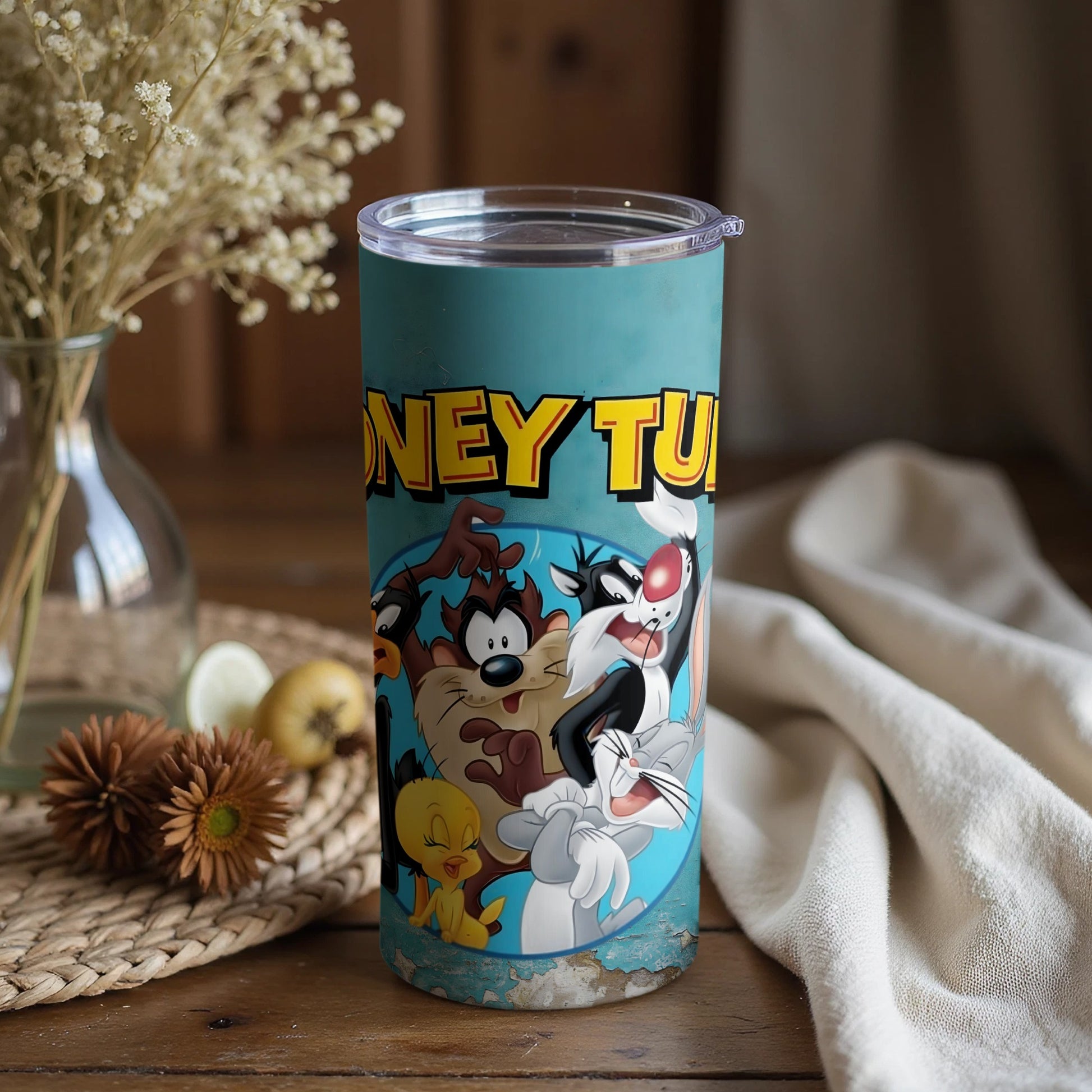Looney Tunes Tumbler with Classic Characters Design