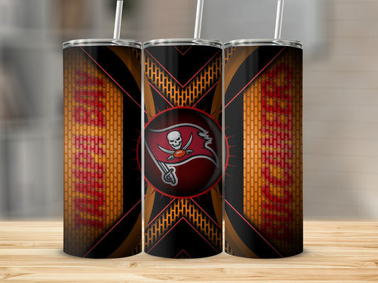 Tampa Bay Buccaneers Team Graphic Pattern Design Tumblers