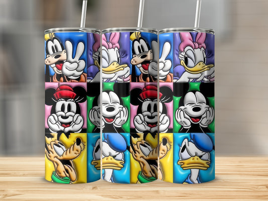 Colorful Cartoon Character Stainless Steel Tumbler
