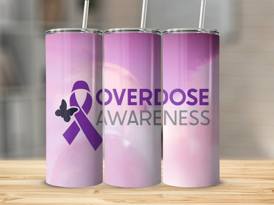Overdose Awareness Gradient Design Tumbler Product