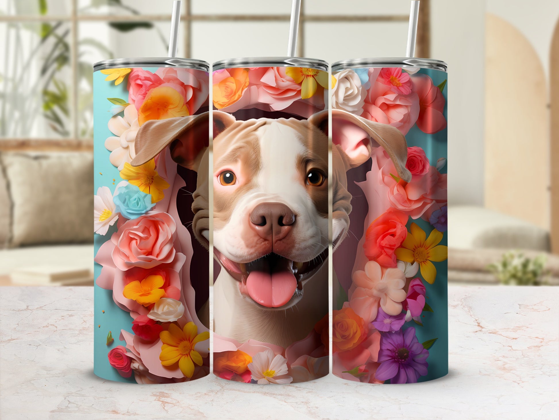 Happy Pitbull Dog Colorful Flowers Design product type
Pitbull Tumbler, Dog Tumbler, Floral Pitbull, Flower Dog, Happy Pitbull, Pet Lover Gift, Dog Mom Gift, Dog Dad Gift, Pitbull Art, Colorful Dog, Animal Tumbler, Custom Dog Art, Puppy Tumbler, Pitbull Merch, Unique Tumbler, Cute Pitbull, Flower Design, Canine Lover, Drinkware Gift, Tumbler Gift