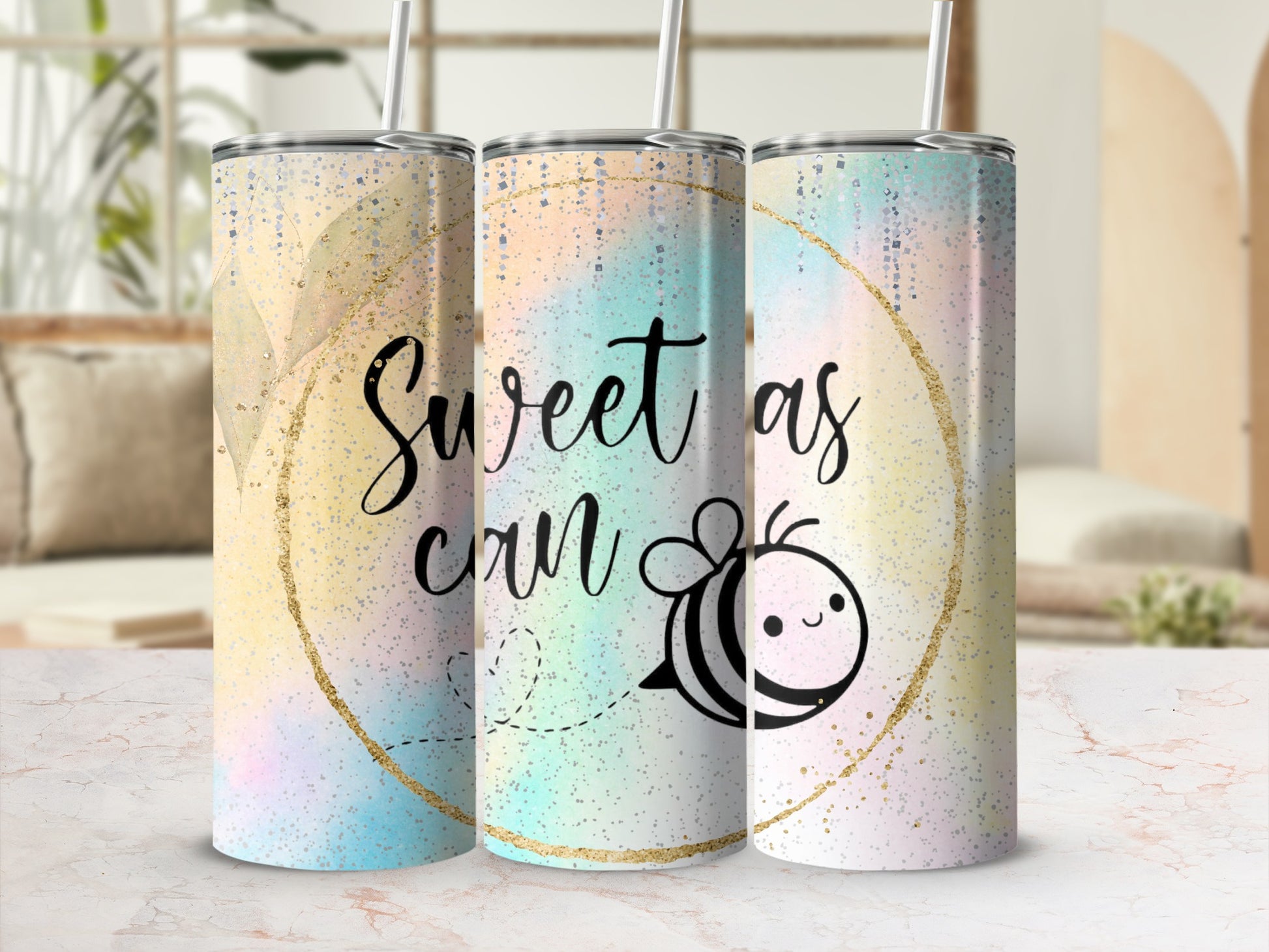 Sweet as Can Bee Custom Sublimation Tumbler product