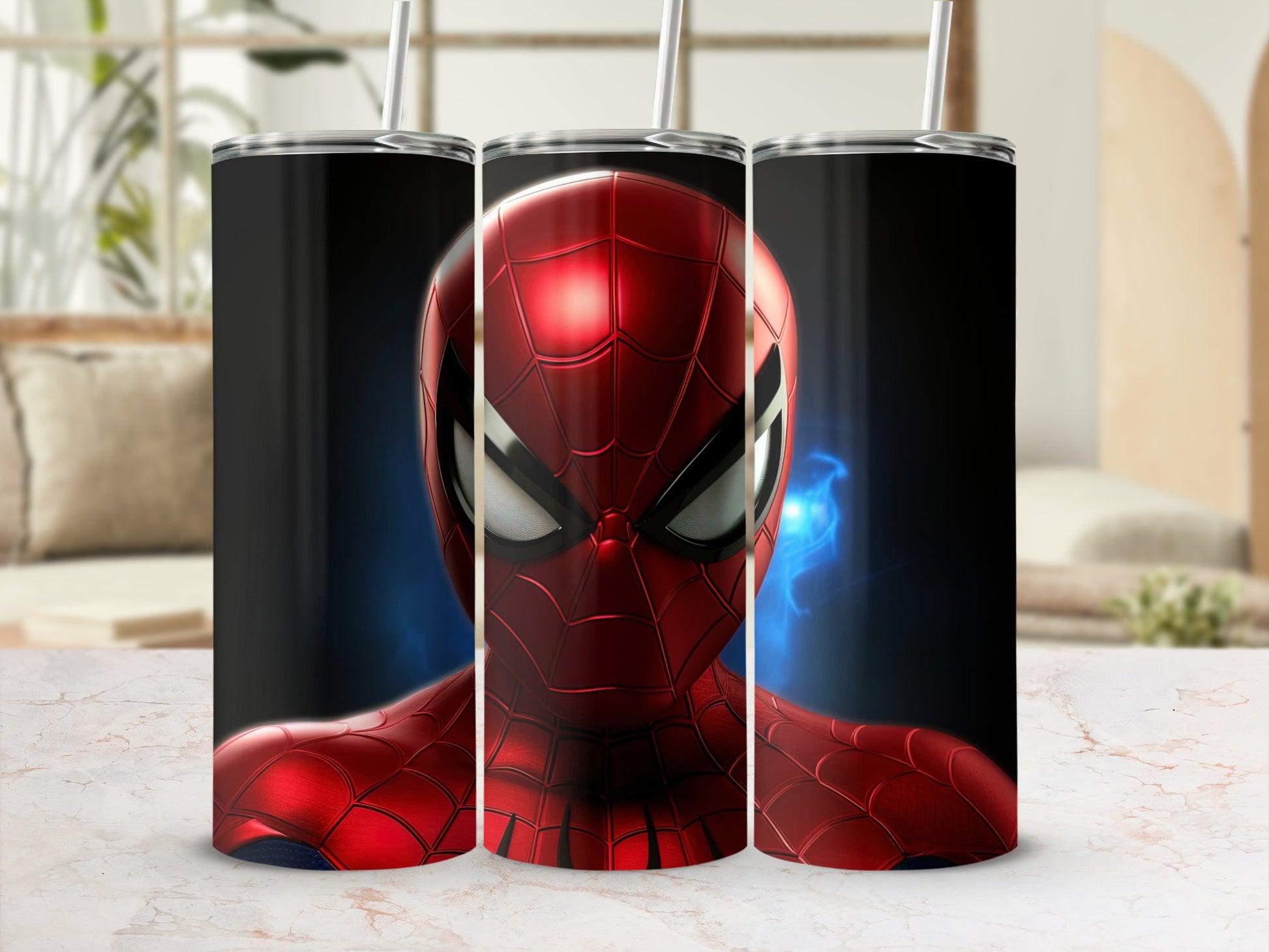 Spider Hero Design Insulated Stainless Tumbler Cup