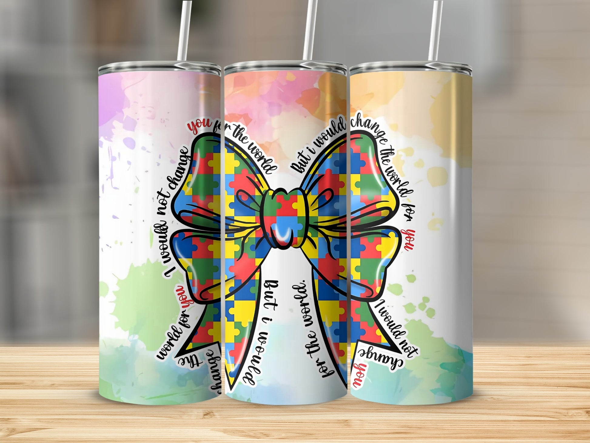 Autism Awareness Inspirational Quote Tumbler