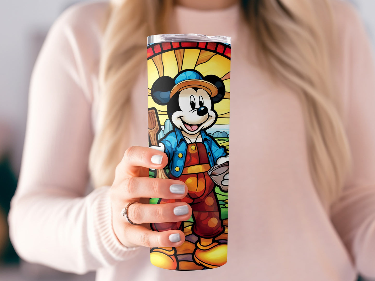 Mickey Mouse Colorful Cartoon Design Tumbler Cup