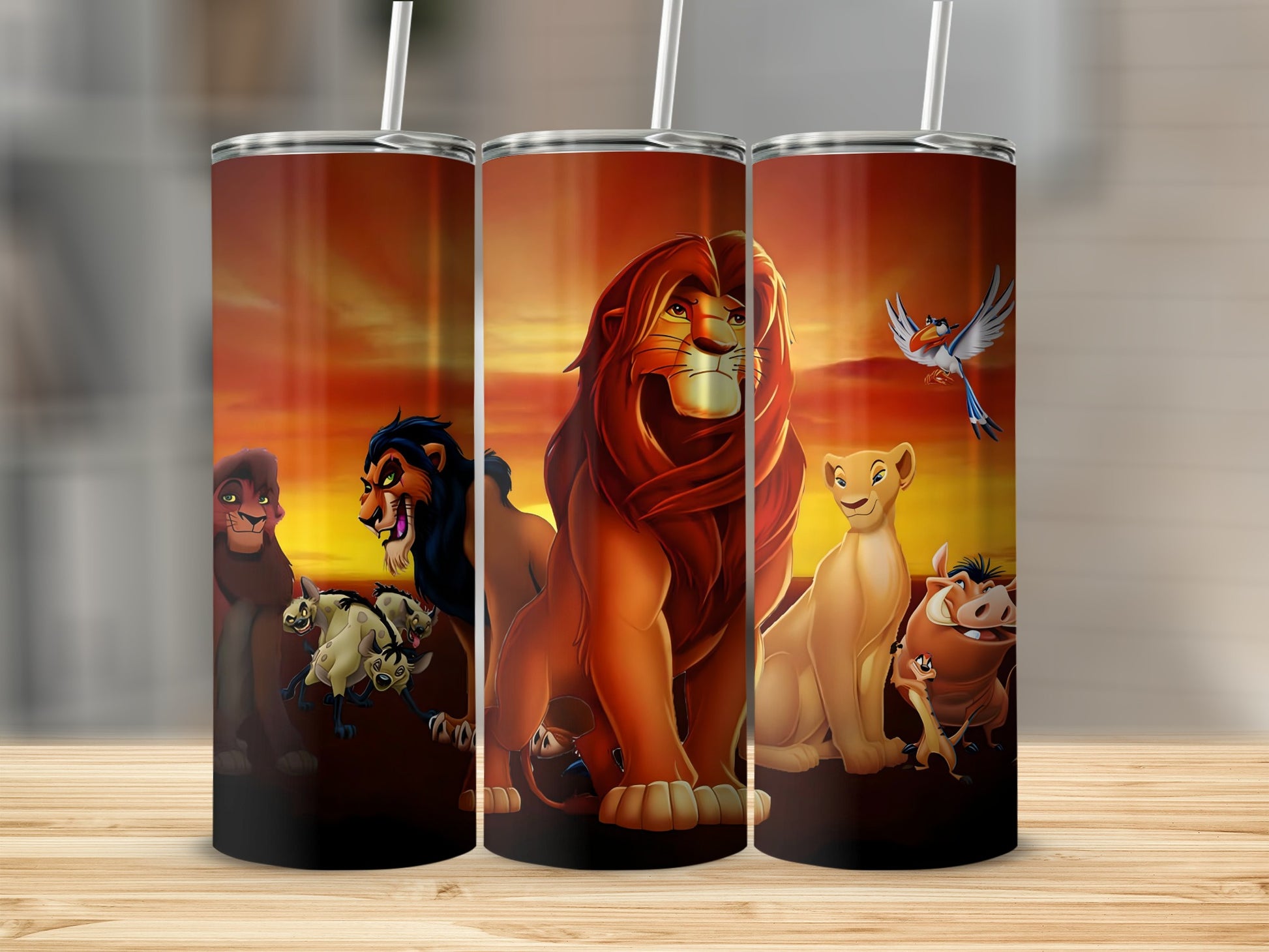 Lion King Characters Scene Insulated Tumbler Cup