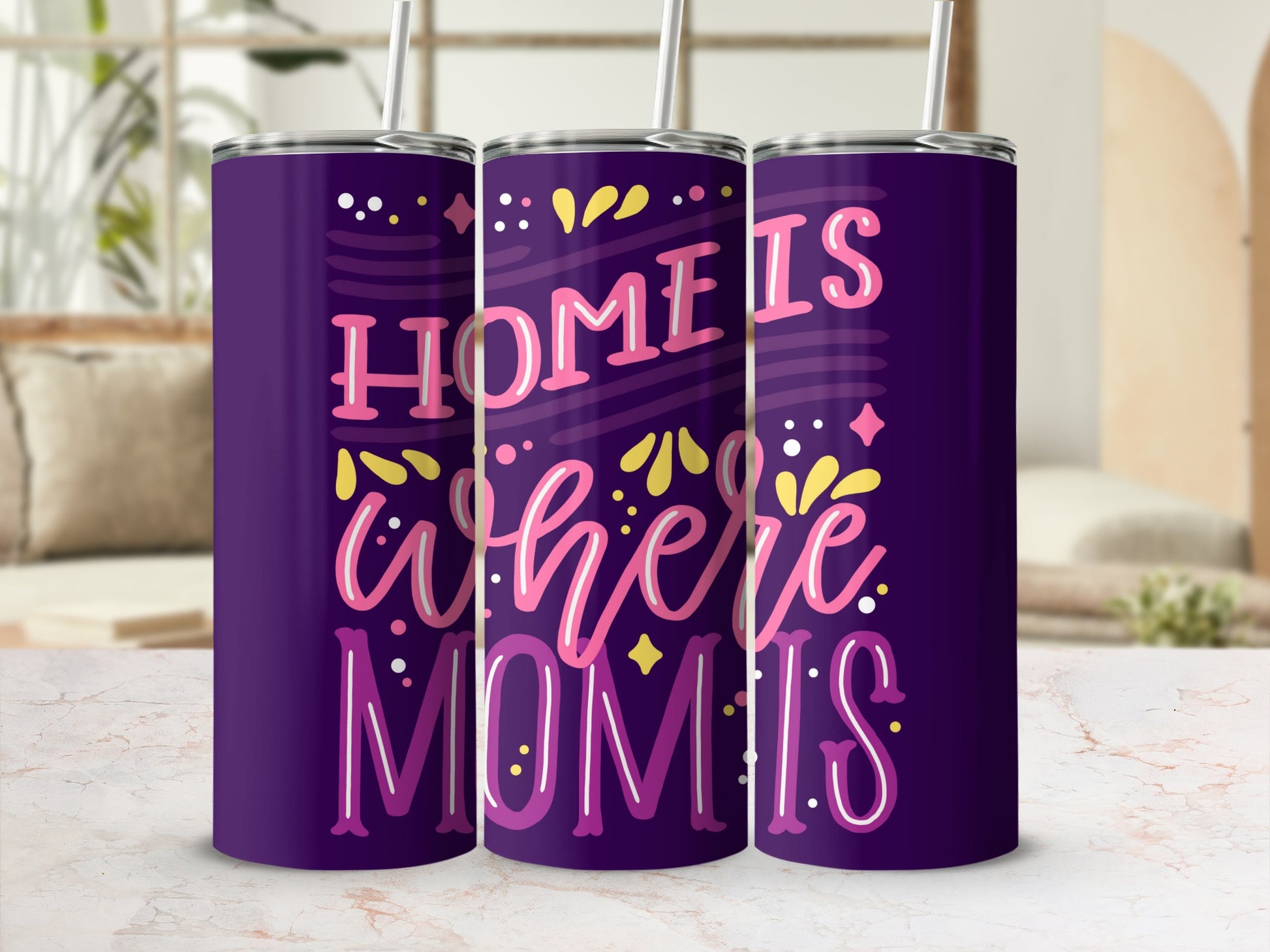 Home Is Where Mom Is Insulated Tumbler Cup