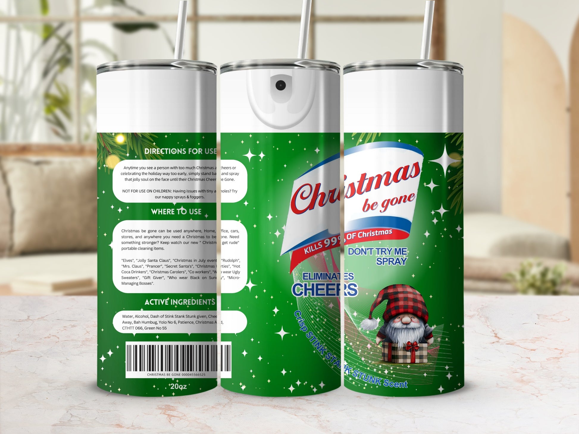 Christmas Be Gone Eliminate Holiday Cheer Spray