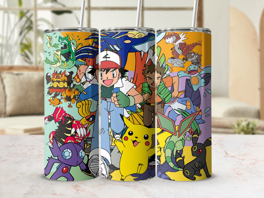 Colorful Animated Character Stainless Steel Tumbler