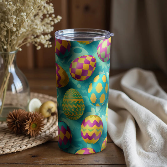 Colorful Easter Egg Design Insulated Tumbler 20oz