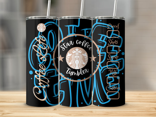 Coffee Life Star Coffee Tumbler with Custom Options
