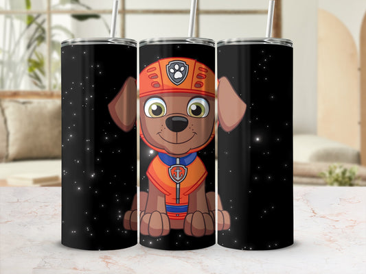 Adorable Dog Character Design Tumbler for Kids Gift
