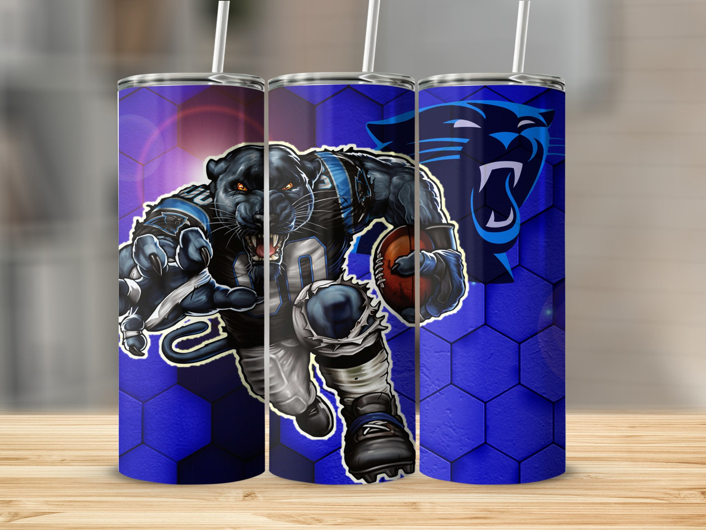 Carolina Panthers Football Player Number Zero Tumblers